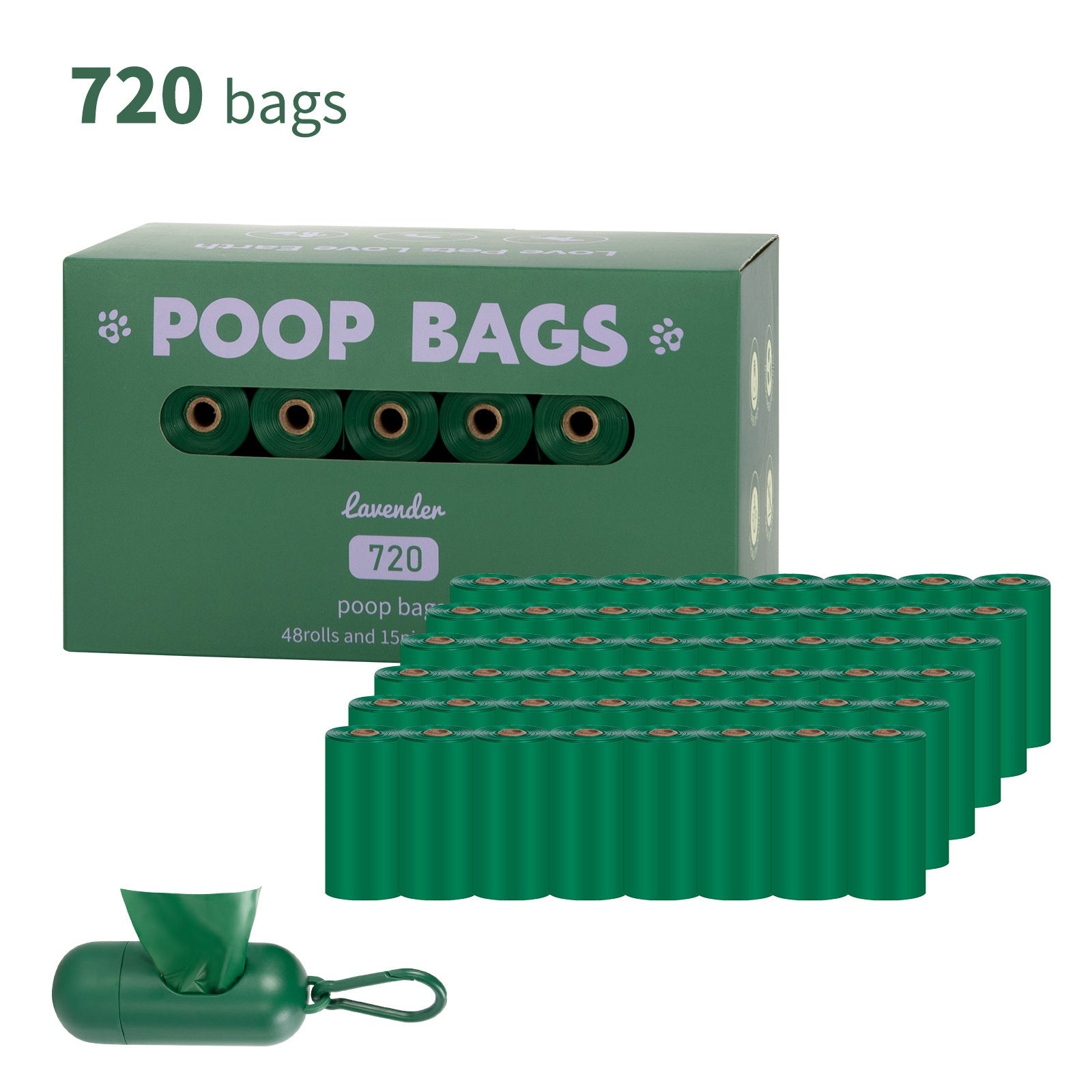 Handle Dog Waste Bag EPI Vest Poop Picking Bags Degradable Cat Litter Bag