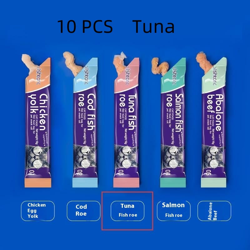 Cat Strip Kittens Nutrition Fat Hair Chin Wet Food Package Pet Cat Snacks