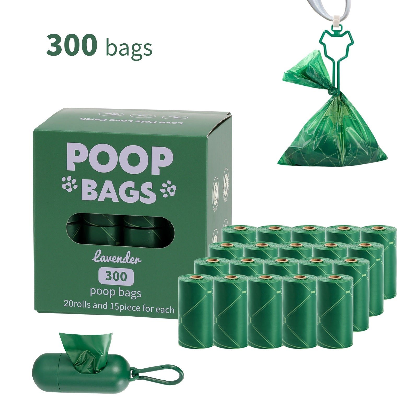 Handle Dog Waste Bag EPI Vest Poop Picking Bags Degradable Cat Litter Bag