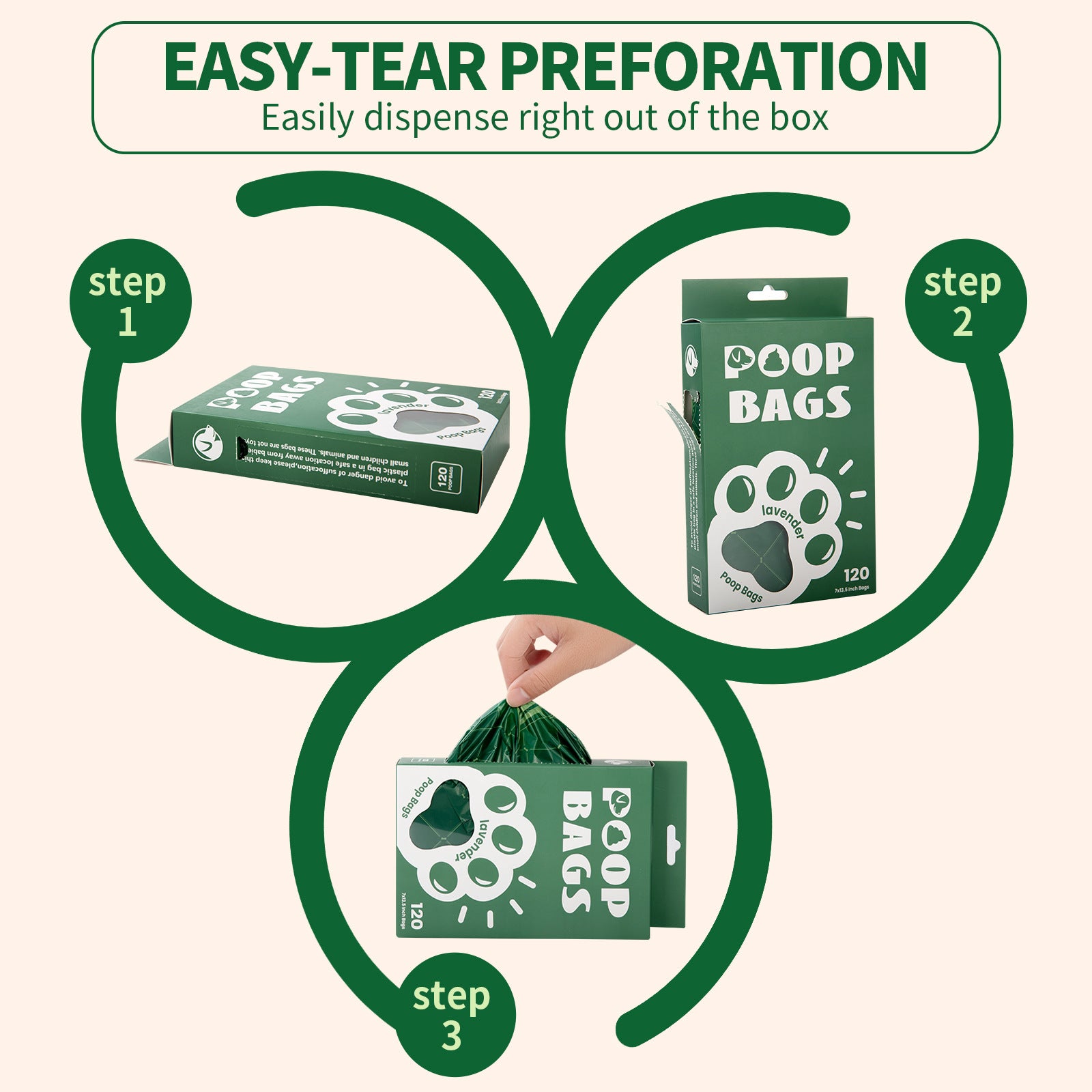 Handle Dog Waste Bag EPI Vest Poop Picking Bags Degradable Cat Litter Bag