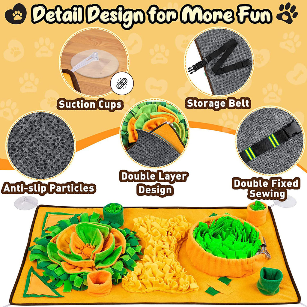 Interactive Snuffle Mat for Pets - Eat, Play, Relax