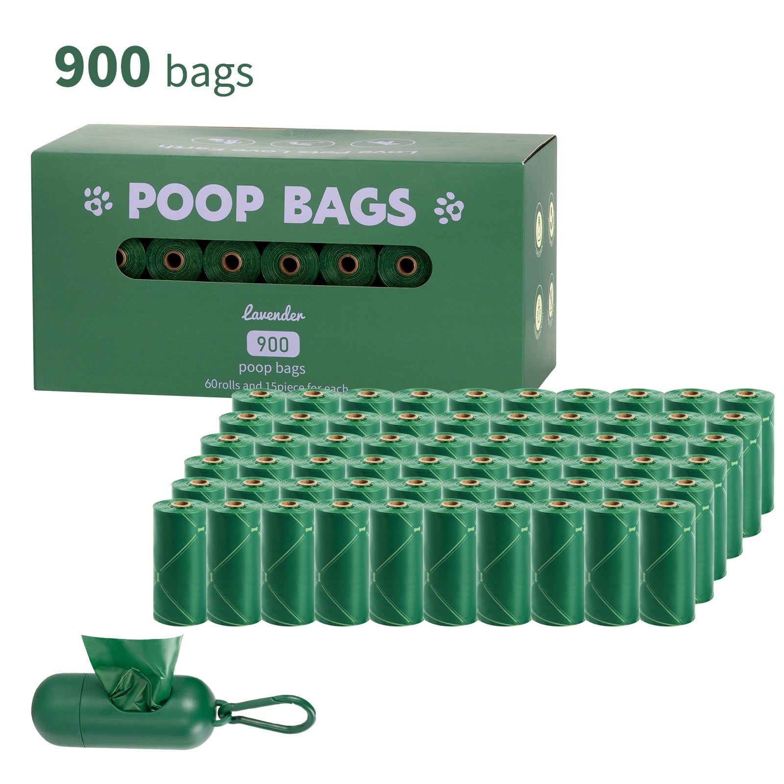Handle Dog Waste Bag EPI Vest Poop Picking Bags Degradable Cat Litter Bag