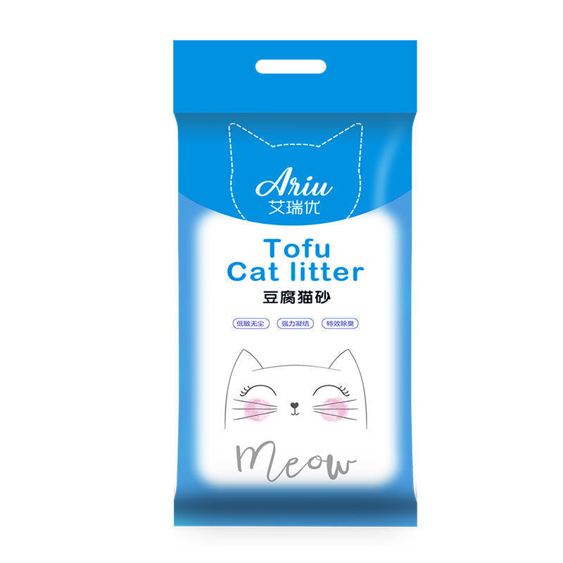Tofu Cat Litter Low Dust Fast Clumping Deodorization