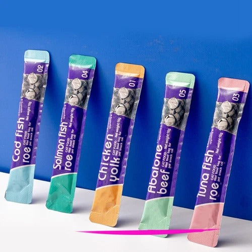 Cat Strip Kittens Nutrition Fat Hair Chin Wet Food Package Pet Cat Snacks