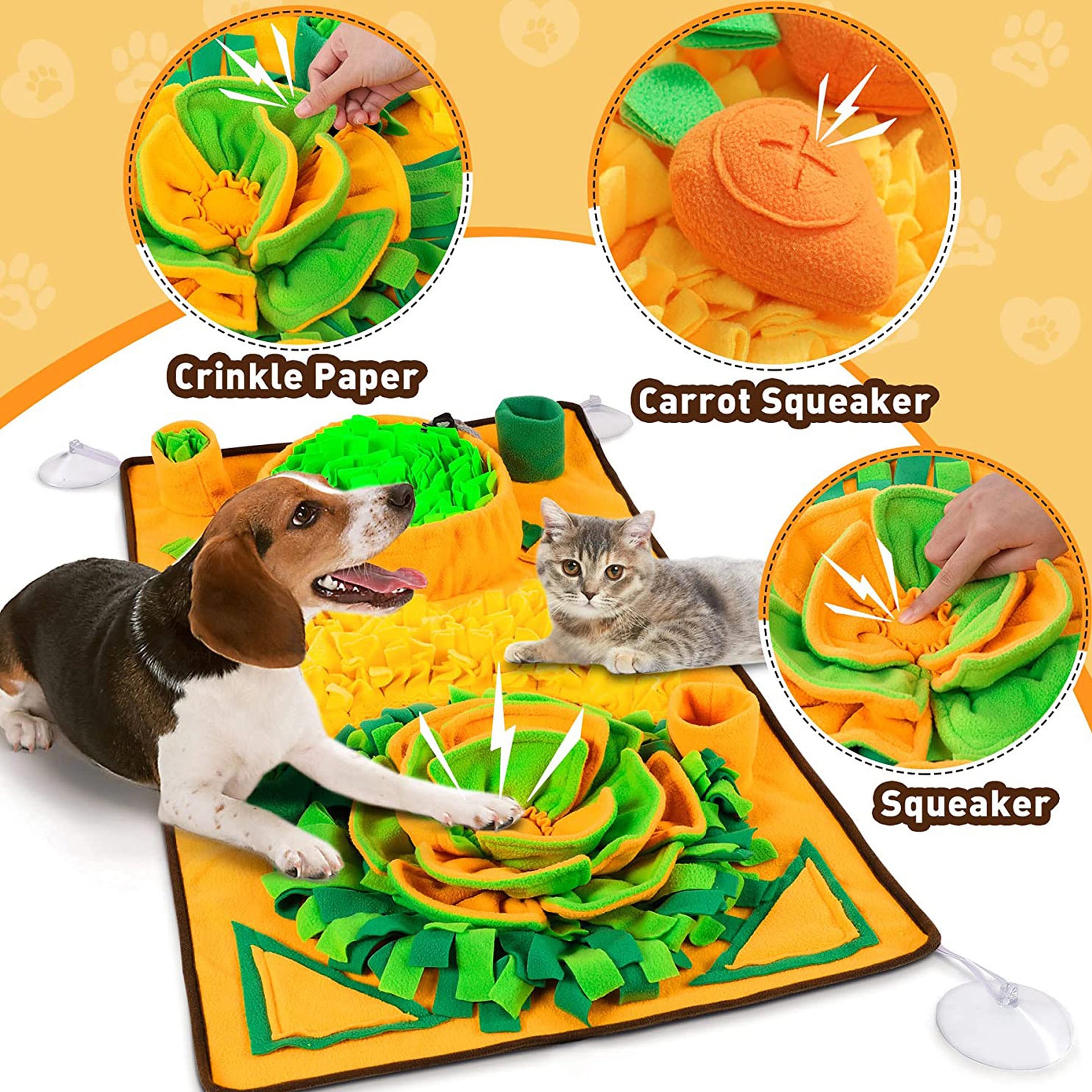 Interactive Snuffle Mat for Pets - Eat, Play, Relax