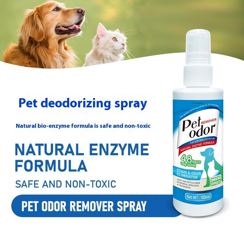 Cat Dog Pet Deodorant Spray Indoor Urine Removal Freshener